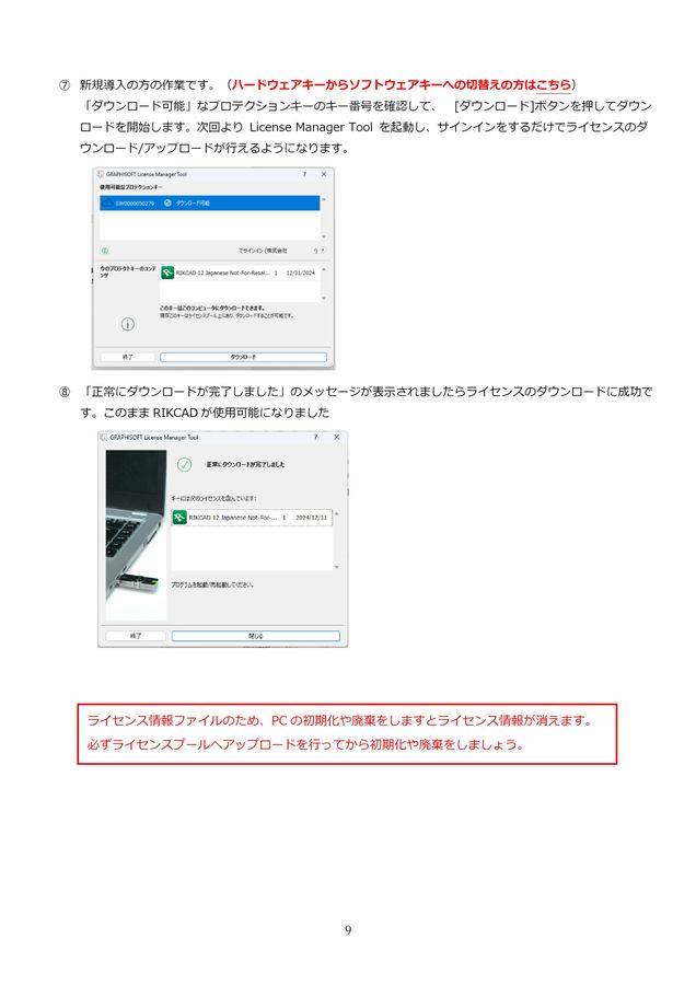 ソフトウエアキーセットアップガイド
